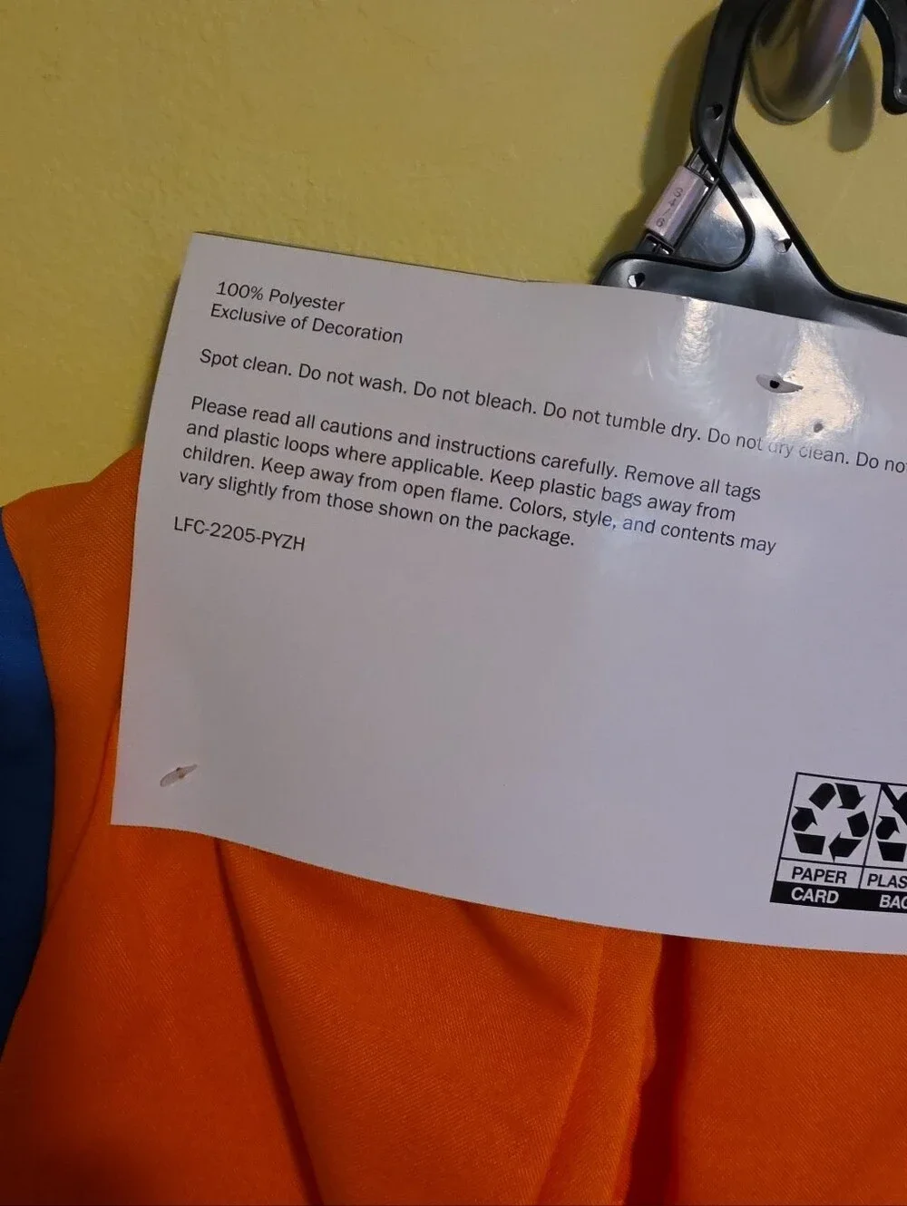 NWT NASA Astronaut Child Boy or Girl Size 4-6 Orange Jumpsuit Halloween Costume